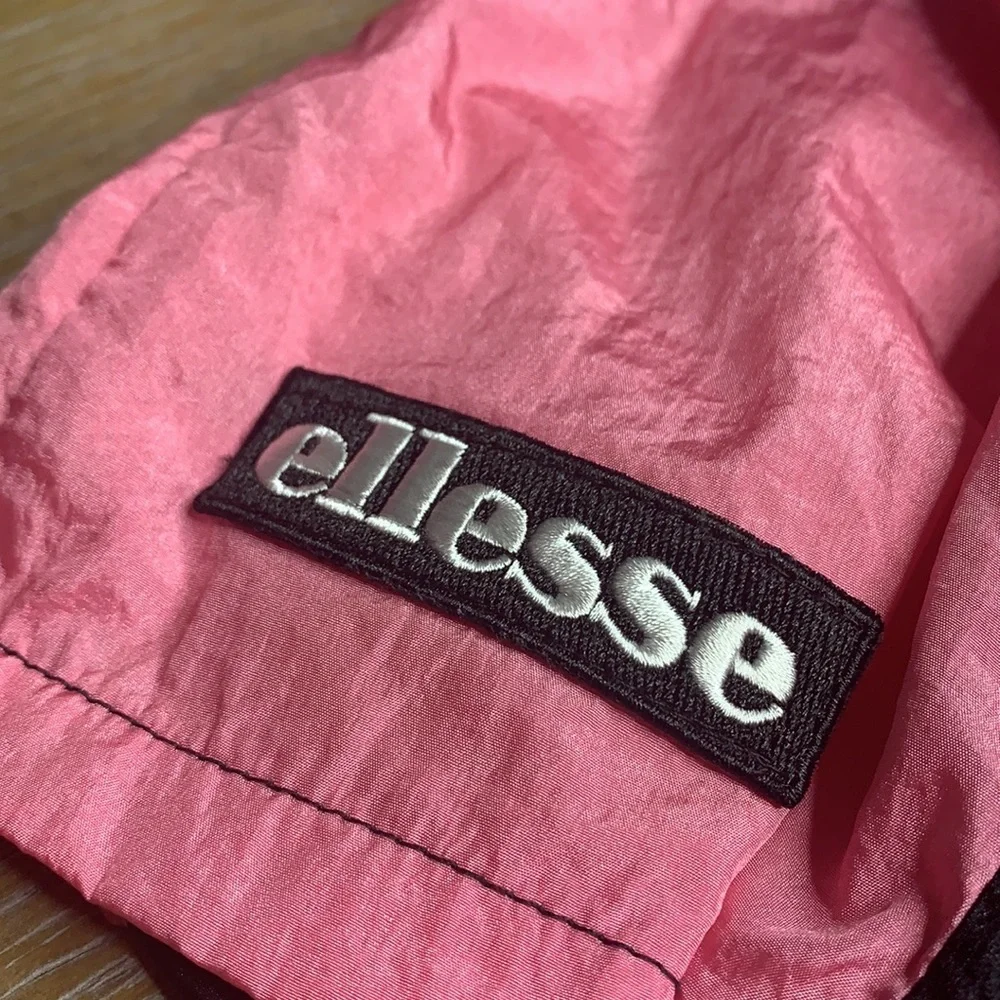 ELLESSE MEN’S HERITAGE EVENDO SWIM SHORT BLACK/PINK/BLUE BATHING SUIT SHORT